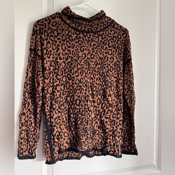 Ruby Rd. Brown and Black Animal Print Top - Picture 3 of 8